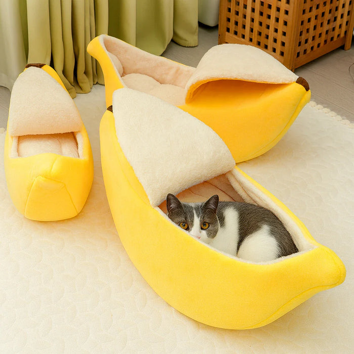 Bananformad bädd