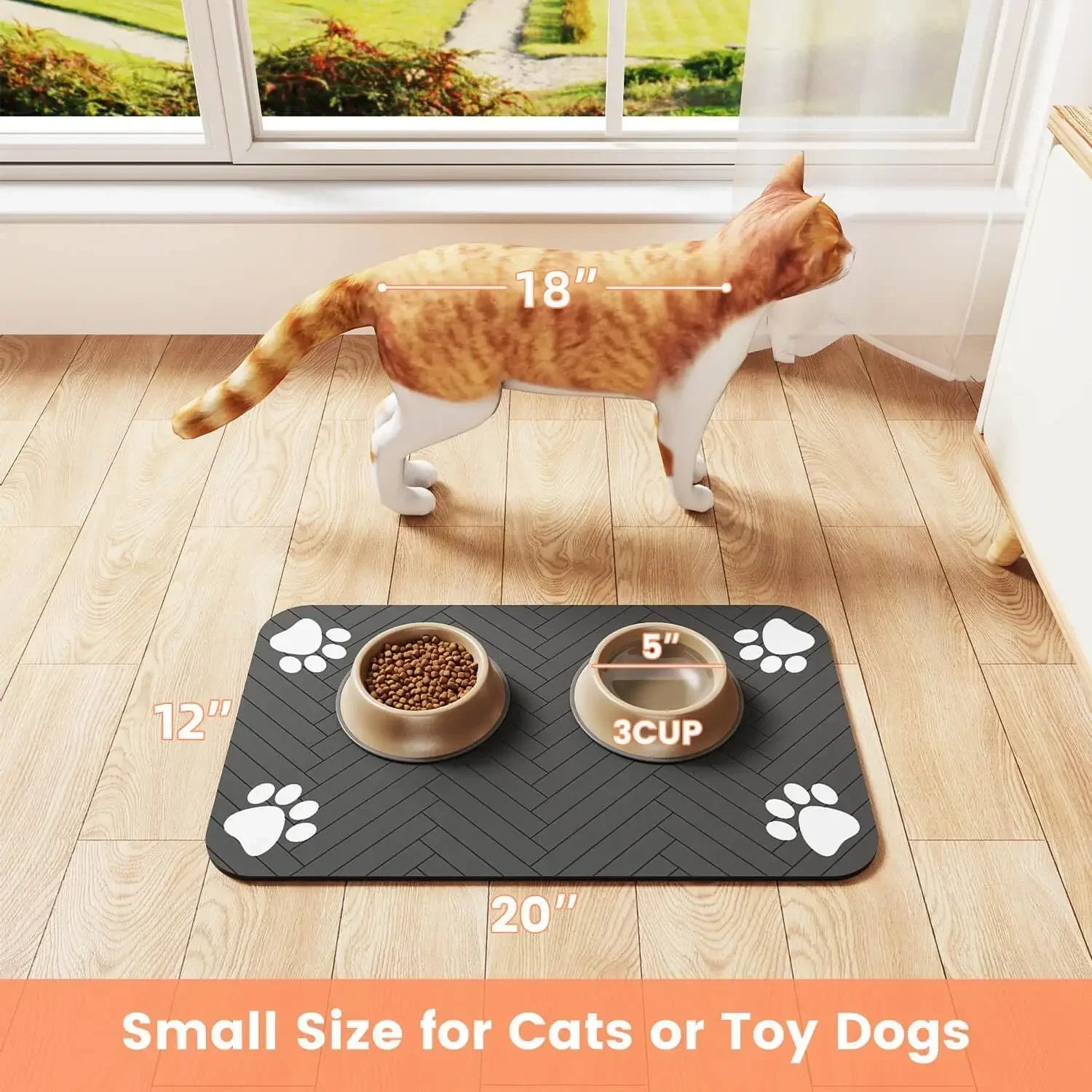 Absorberande Matunderlägg för Katt & Hund