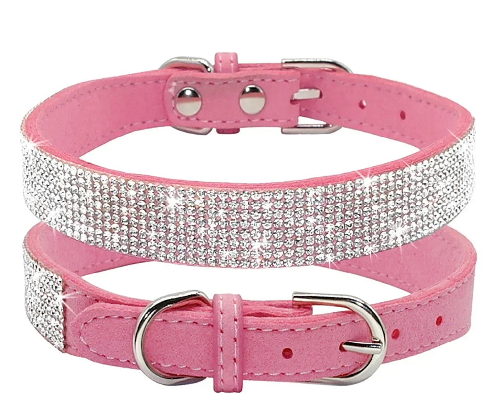 Glittrigt Hundhalsband med Kristaller