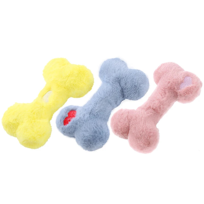 Soft Plysch Benleksak för Hund