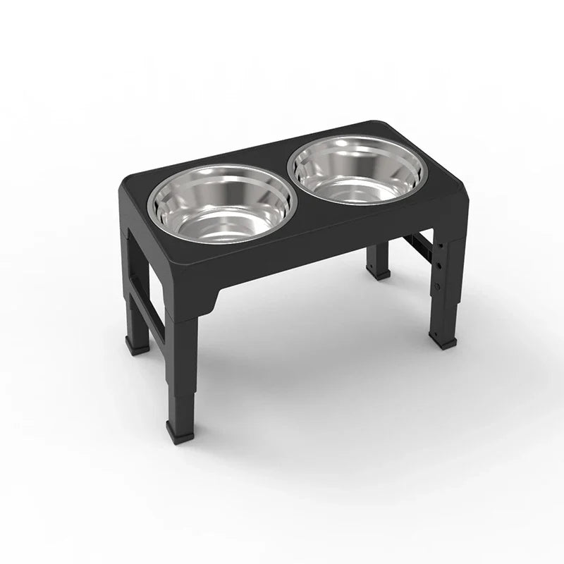 Höj- och Sänkbar Hundmatskål med Ställ