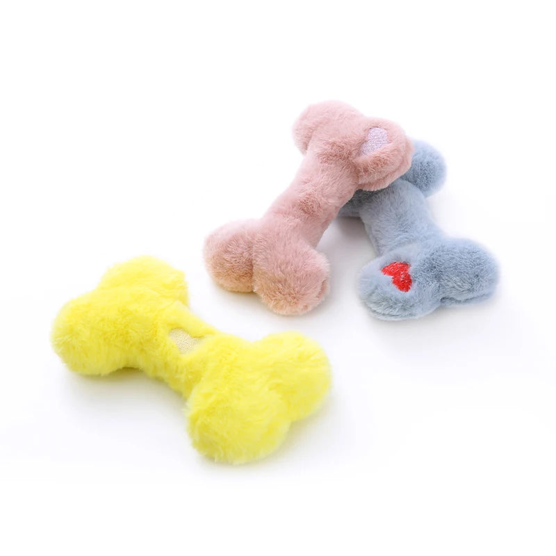Soft Plysch Benleksak för Hund